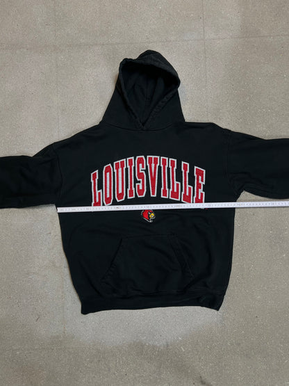 Black Louisville Cardinals American football NFL Varsity Hoodie (Large)