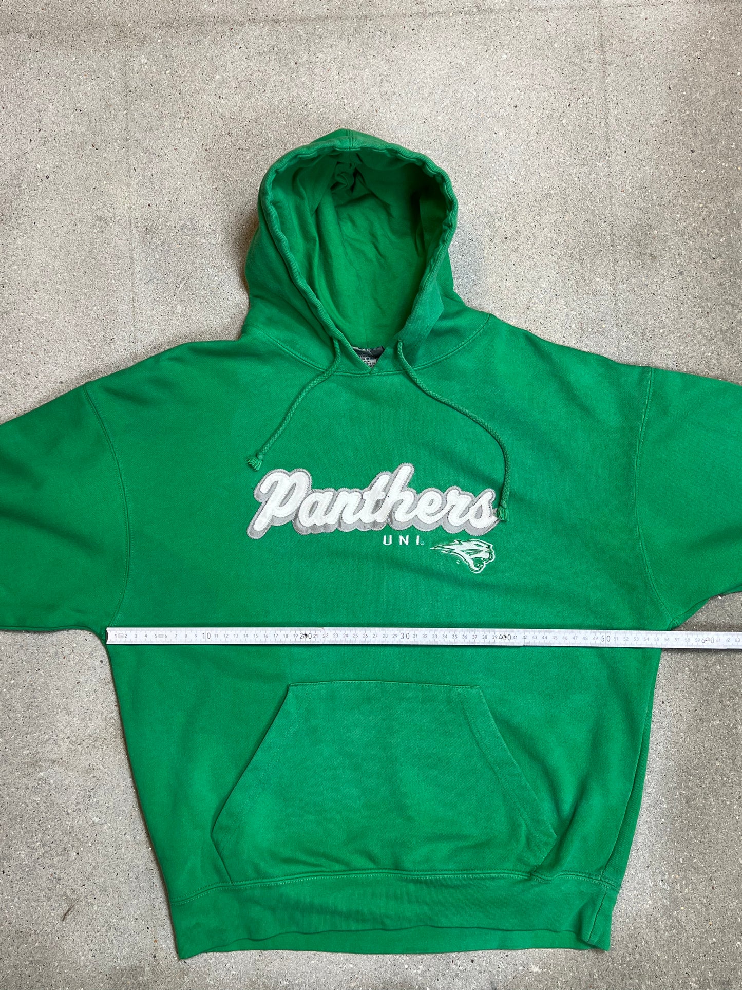 VERBLISSTER SCHWARZER VINTAGE NIKE „CENTER SWOOSH“ UNIVERSITY HOODIE (S)