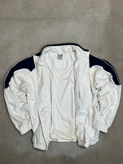 White Créme Vintage Y2K Nike 2000s Track Jacket Windstopper (Large)