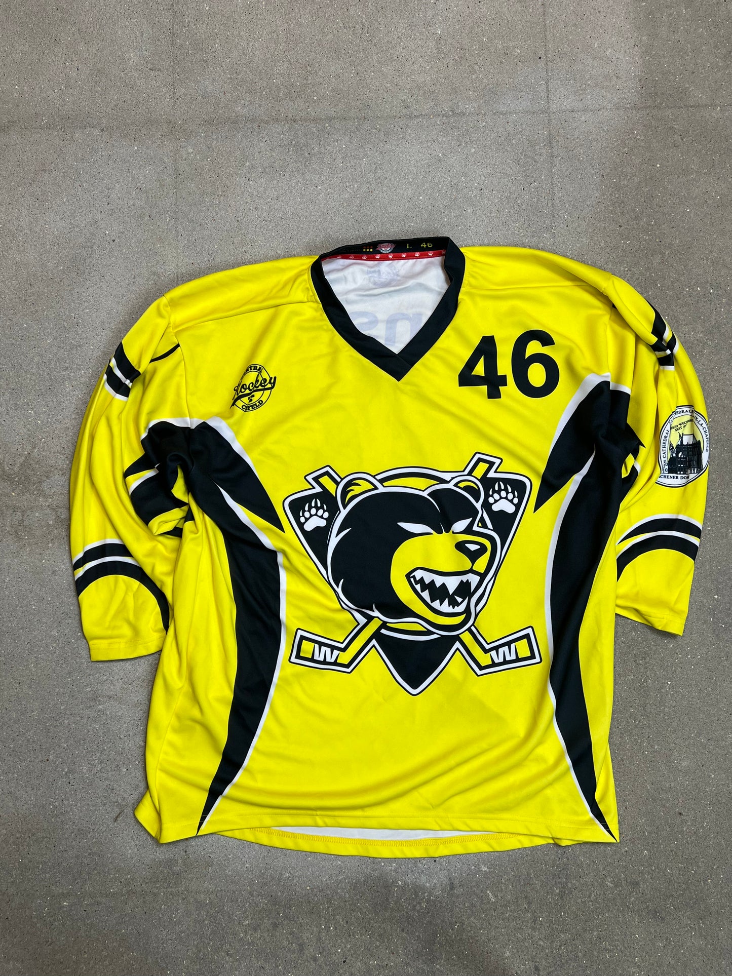 SELTENES VINTAGE TEAM NIKE x 2002 OLYMPICS TEAM CANDA JOE SAKIC 91 EISHOCKEY-TRIKOT (JOE SCHAFFT DIE GOLDMEDAILLE ZUM GEGEN USA) (XL)