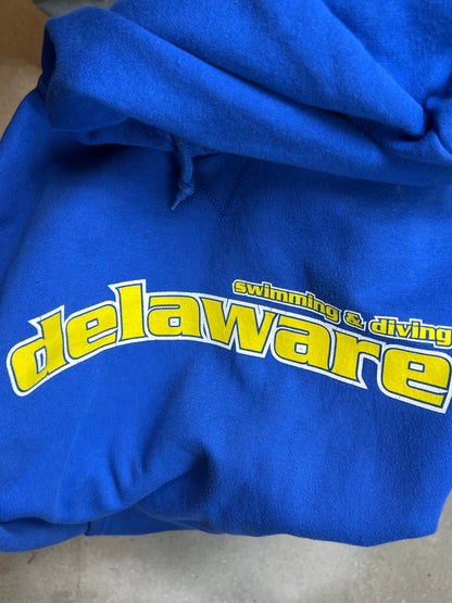 VERBLISSTER SCHWARZER VINTAGE NIKE „CENTER SWOOSH“ UNIVERSITY HOODIE (S)