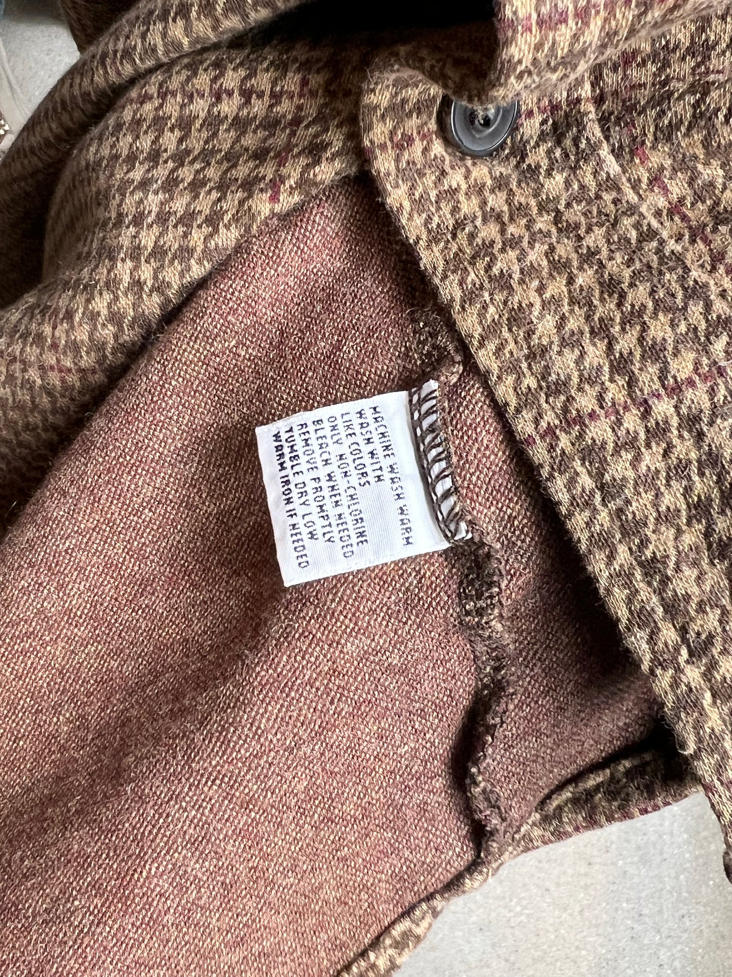 BLAU GESTREIFTES VINTAGE RALPH LAUREN HEMD (KLEIN)
