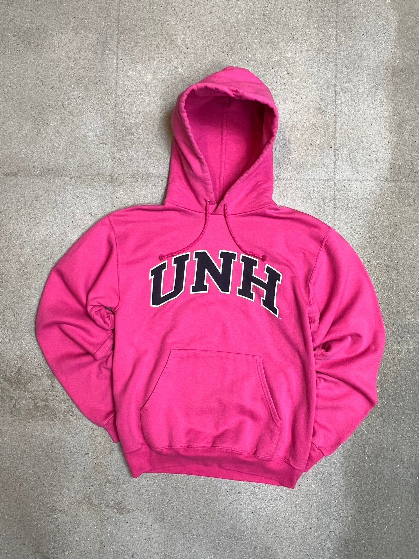 VERBLISSTER SCHWARZER VINTAGE NIKE „CENTER SWOOSH“ UNIVERSITY HOODIE (S)
