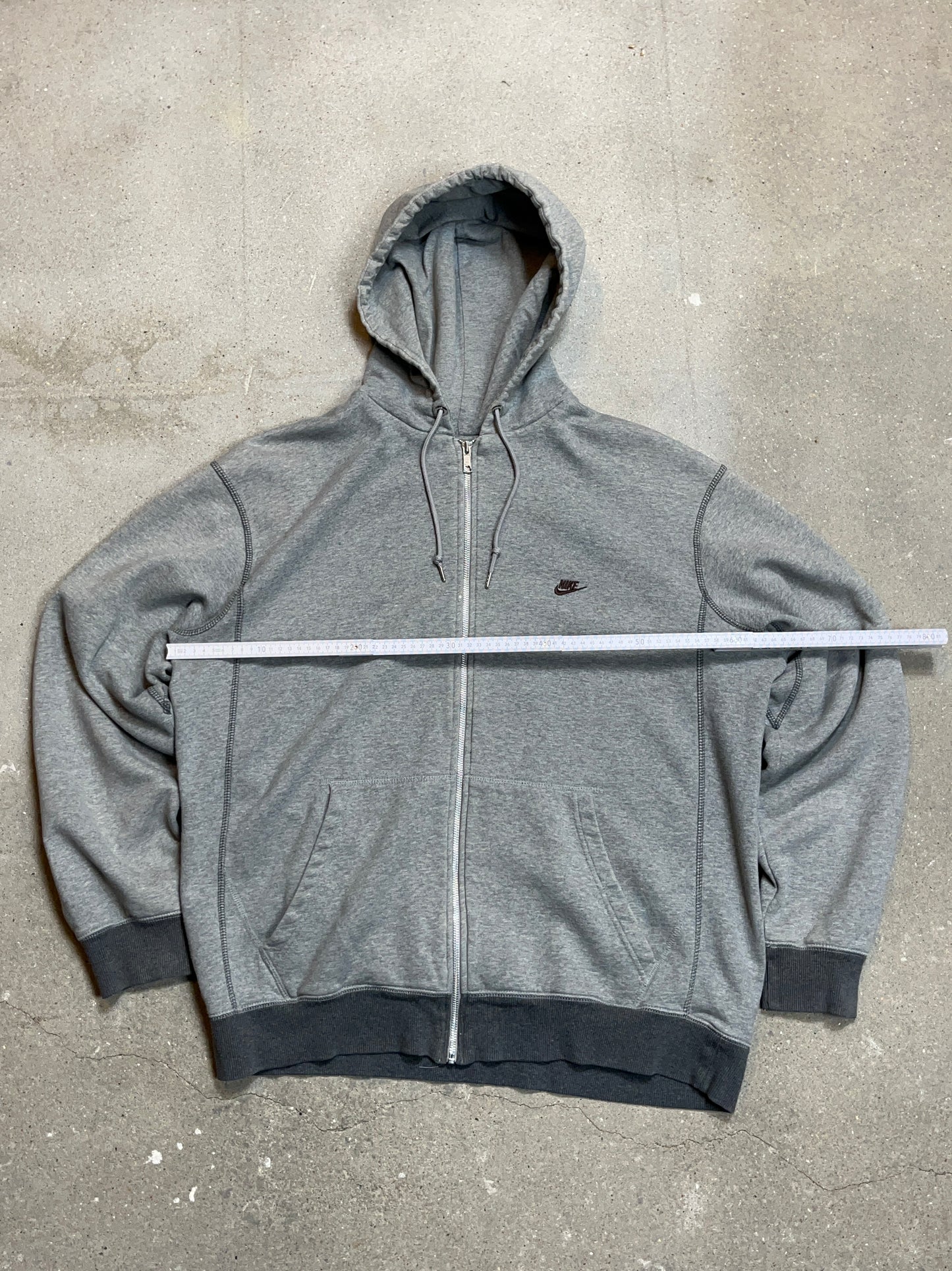 GRAUER VINTAGE NIKE ZIP HOODIE (XXL)