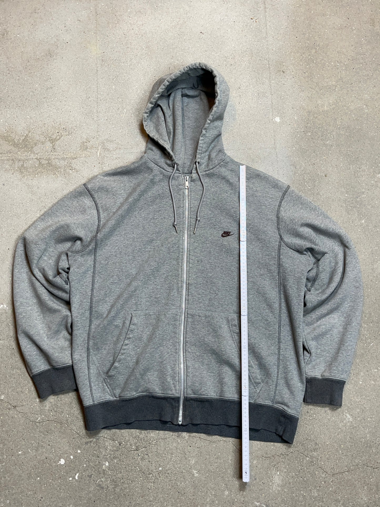 GRAUER VINTAGE NIKE ZIP HOODIE (XXL)