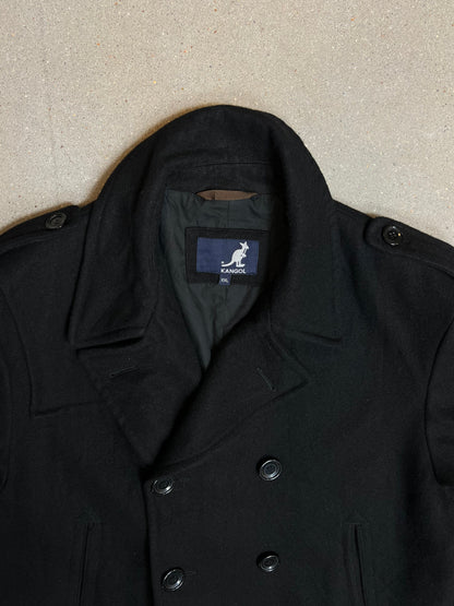 Black Kangol Double breasted Jacket (XXL)