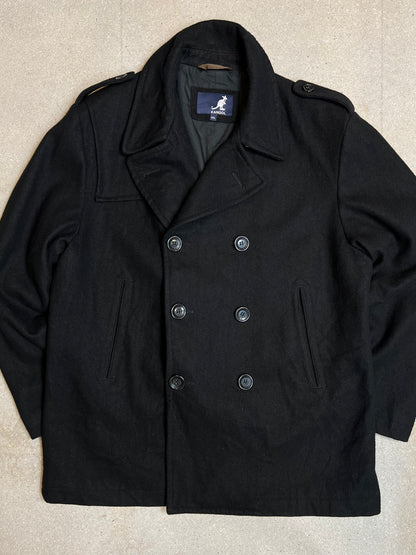 Black Kangol Double breasted Jacket (XXL)