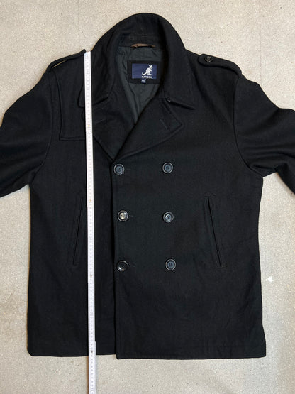 Black Kangol Double breasted Jacket (XXL)
