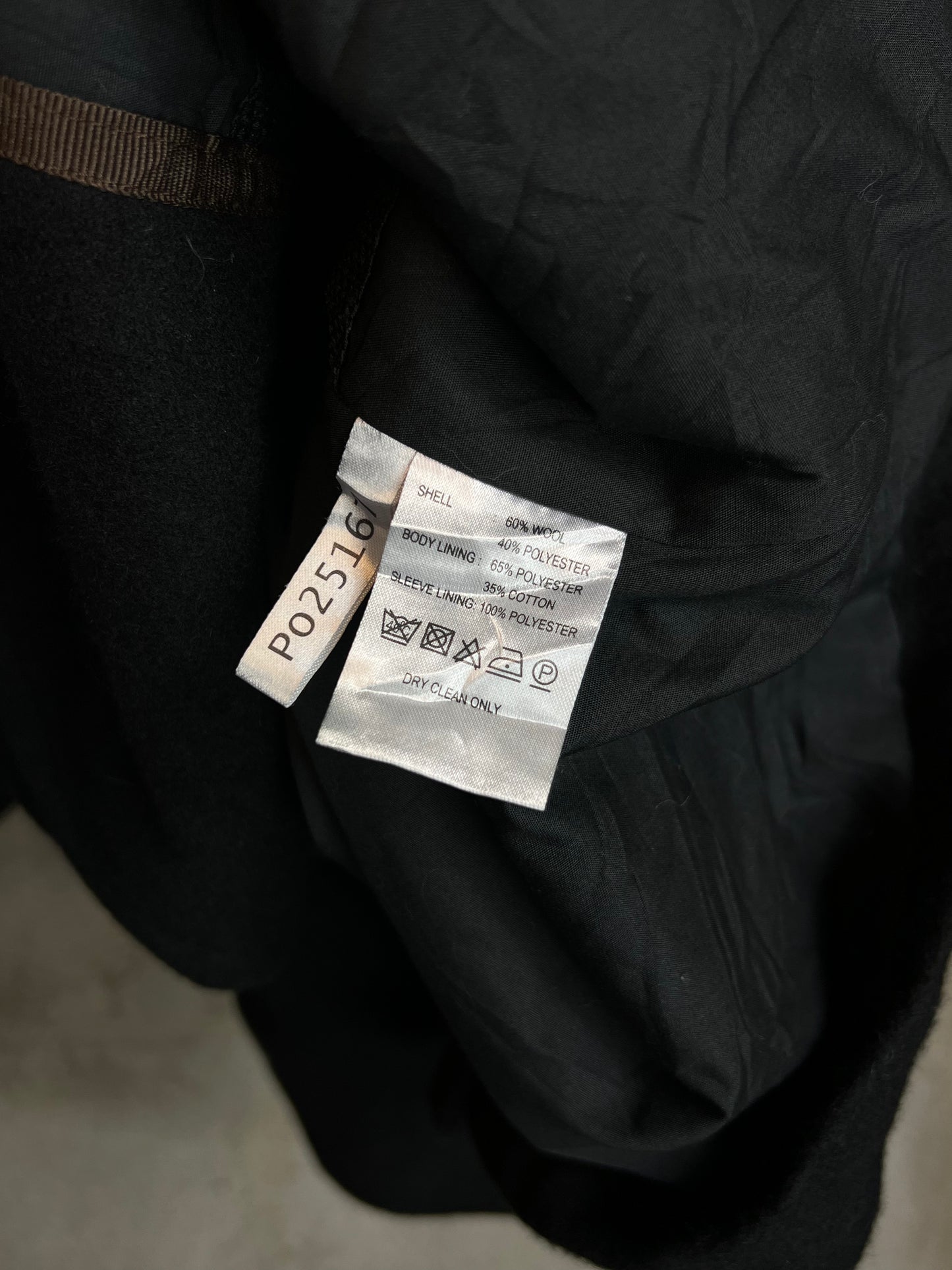 Black Kangol Double breasted Jacket (XXL)