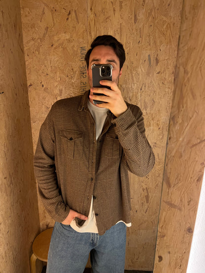 BLAU GESTREIFTES VINTAGE RALPH LAUREN HEMD (KLEIN)
