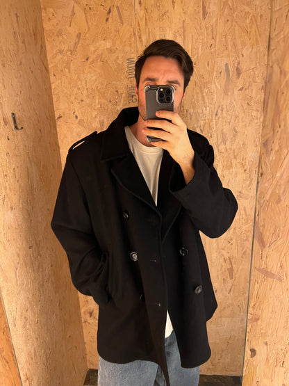 Black Kangol Double breasted Jacket (XXL)
