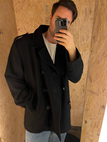 Black Kangol Double breasted Jacket (XXL)