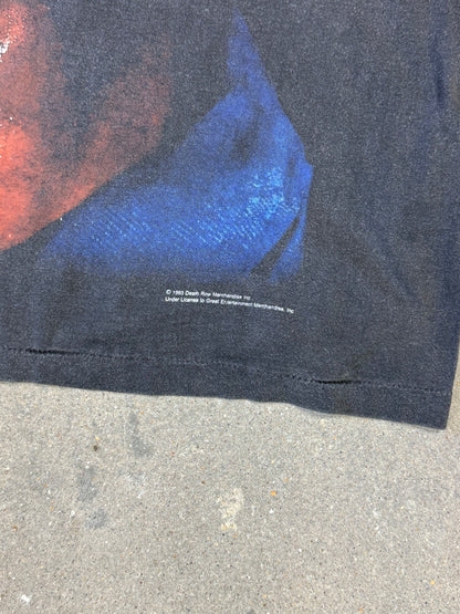 1993 Snoop Dogg 'Beware of Dogg' Longsleeve Tee Death Row Merchandise Inc Gem Tag (XL)