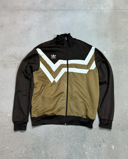 BROWN ADIDAS VINTAGE TRACKJACKEt (LARGE)