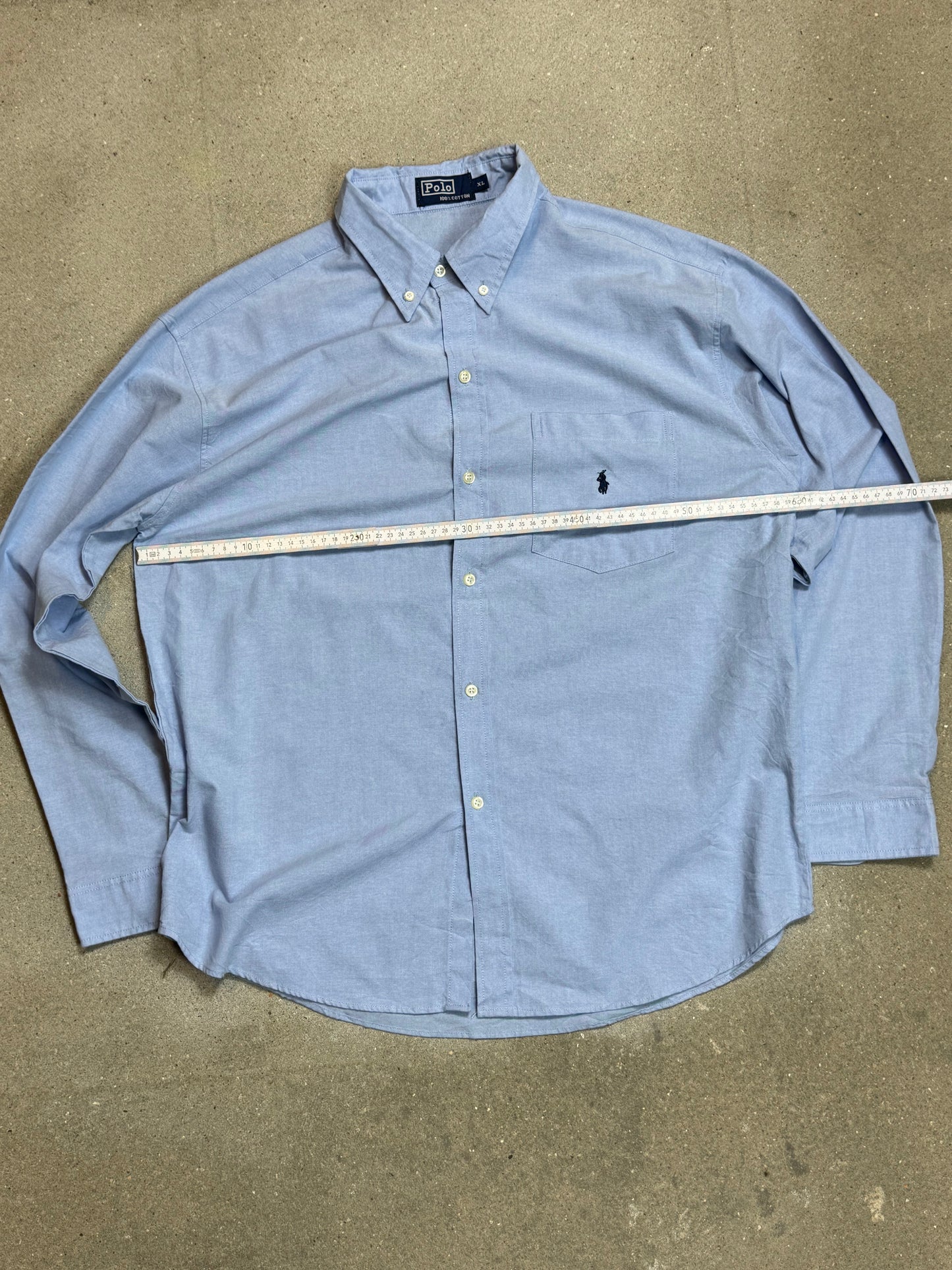 HELLBLAUES VINTAGE RALPH LAUREN HEMD (XL)