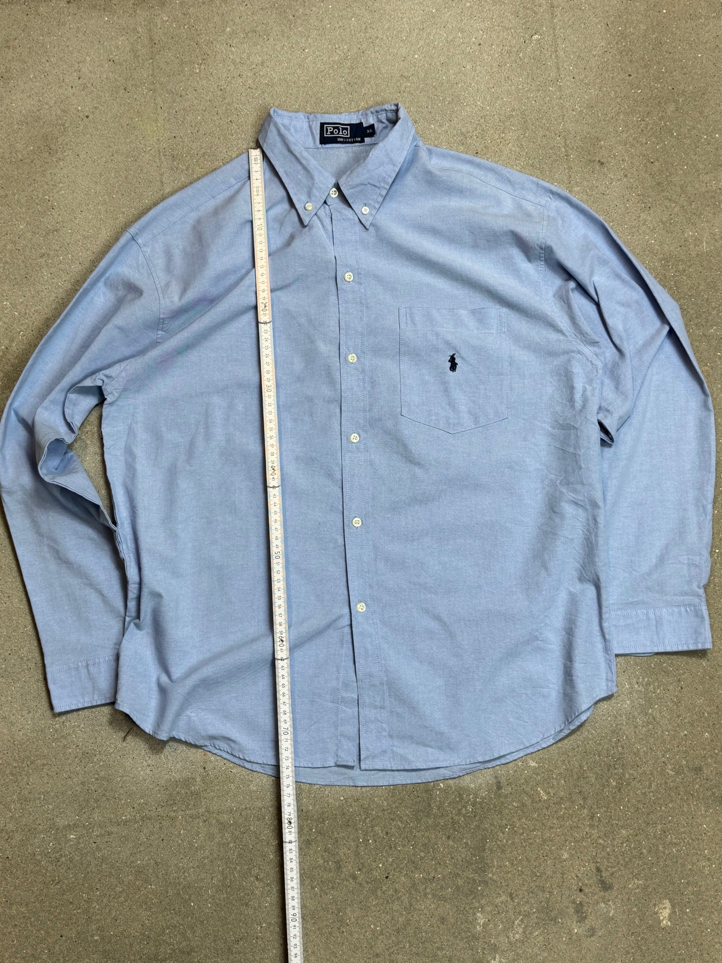 HELLBLAUES VINTAGE RALPH LAUREN HEMD (XL)
