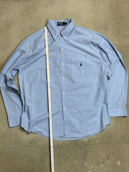 HELLBLAUES VINTAGE RALPH LAUREN HEMD (XL)