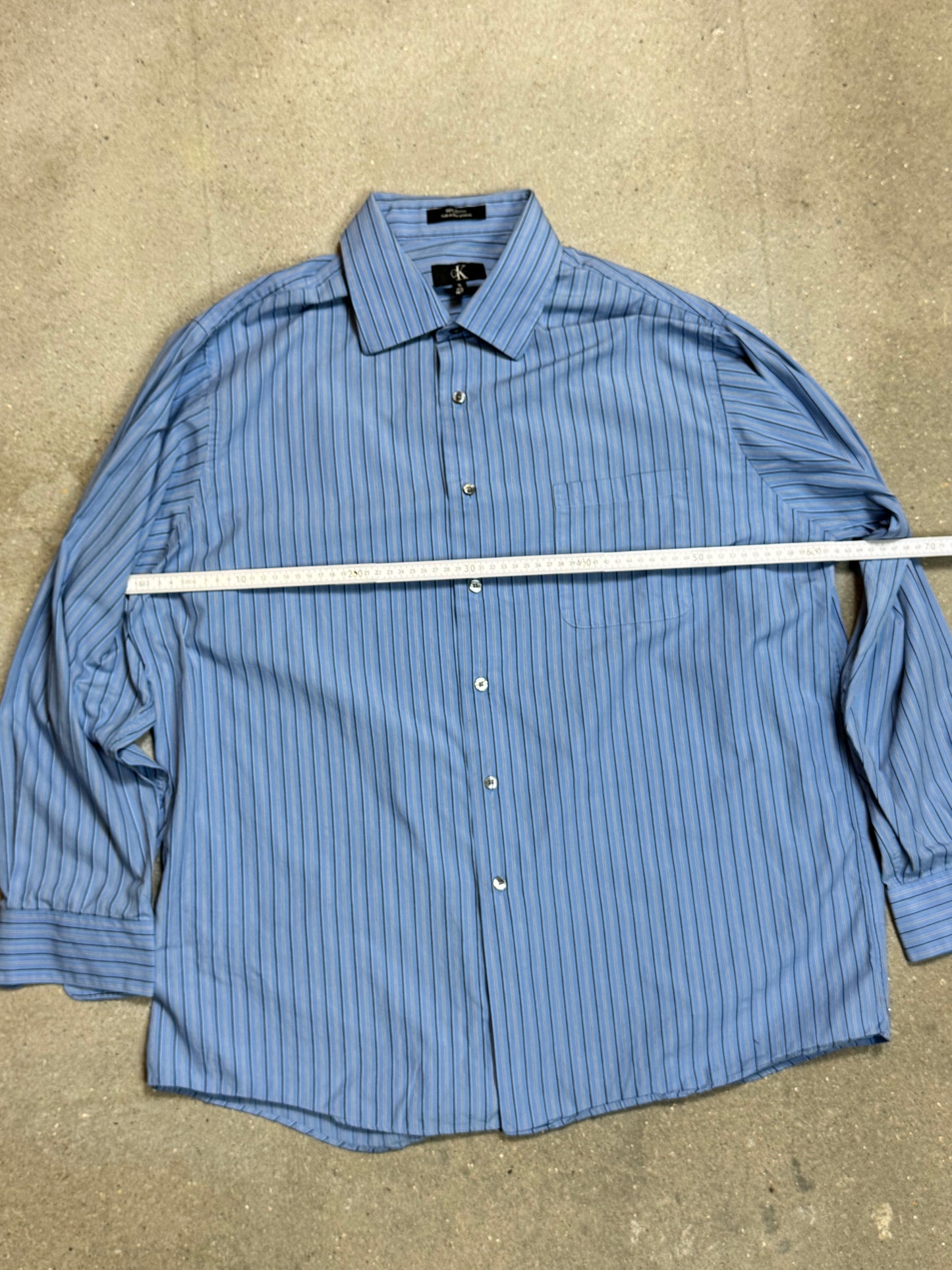 HELLBLAUES VINTAGE CALVIN KLEIN HEMD (XL)