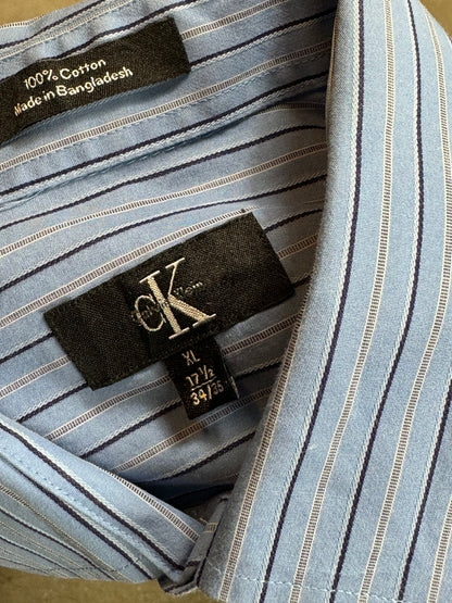 HELLBLAUES VINTAGE CALVIN KLEIN HEMD (XL)