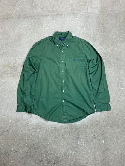 HELLBLAUES VINTAGE-HEMD VON RALPH LAUREN (MITTEL)