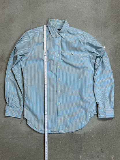 BLUE STRIPED VINTAGE RALPH LAUREN SHIRT (SMALL)