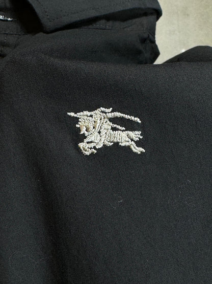 BLACK VINTAGE BURBERRY SHIRT (LARGE)