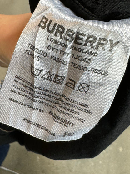 BLACK VINTAGE BURBERRY SHIRT (LARGE)