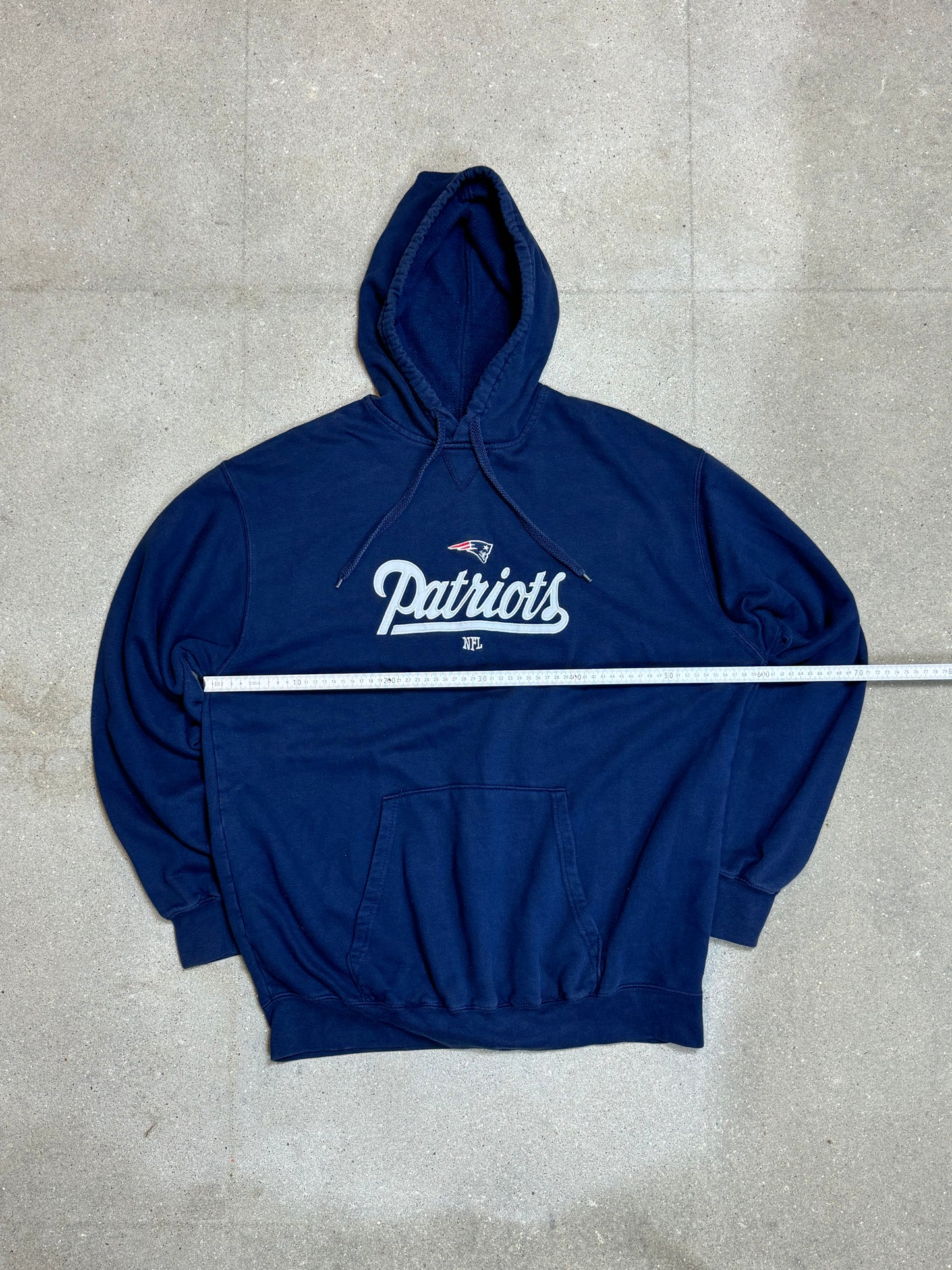 DARK BLUE VINTAGE NFL PATRIOTS HOODIE UNBRANDED (XL)