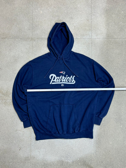 DARK BLUE VINTAGE NFL PATRIOTS HOODIE UNBRANDED (XL)