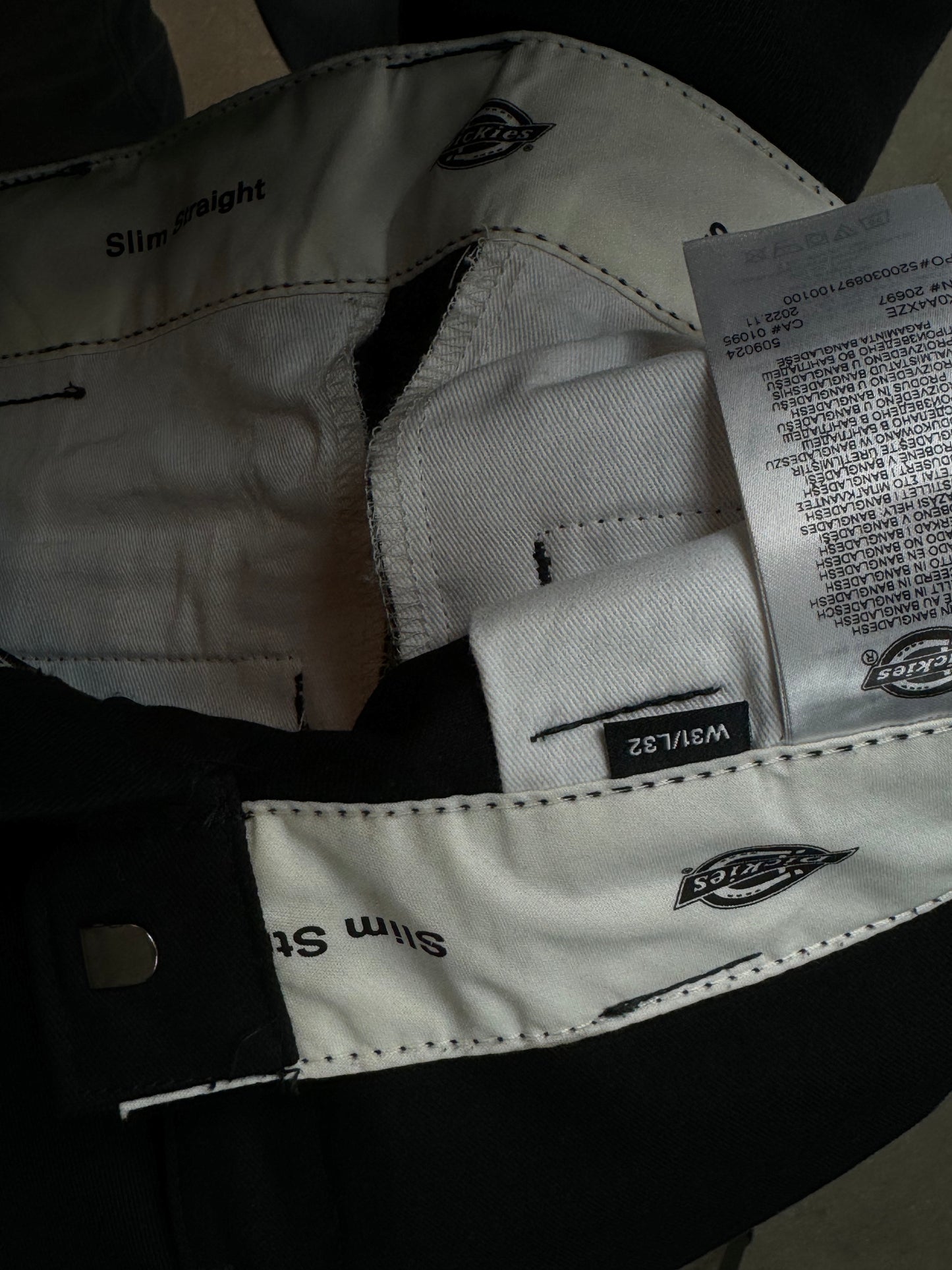 Schwarze Doppelkniehose Dickies (W31"L32")