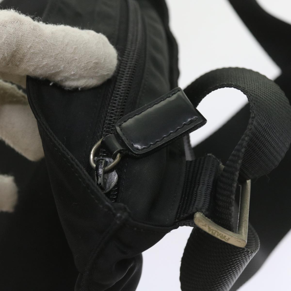 PRADA Shoulder Bag Nylon Black