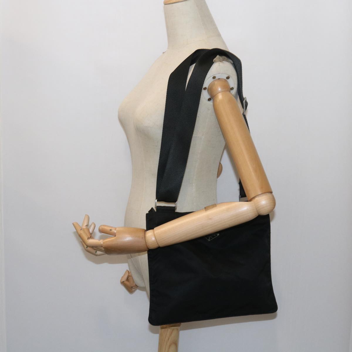 PRADA Shoulder Bag Nylon Black