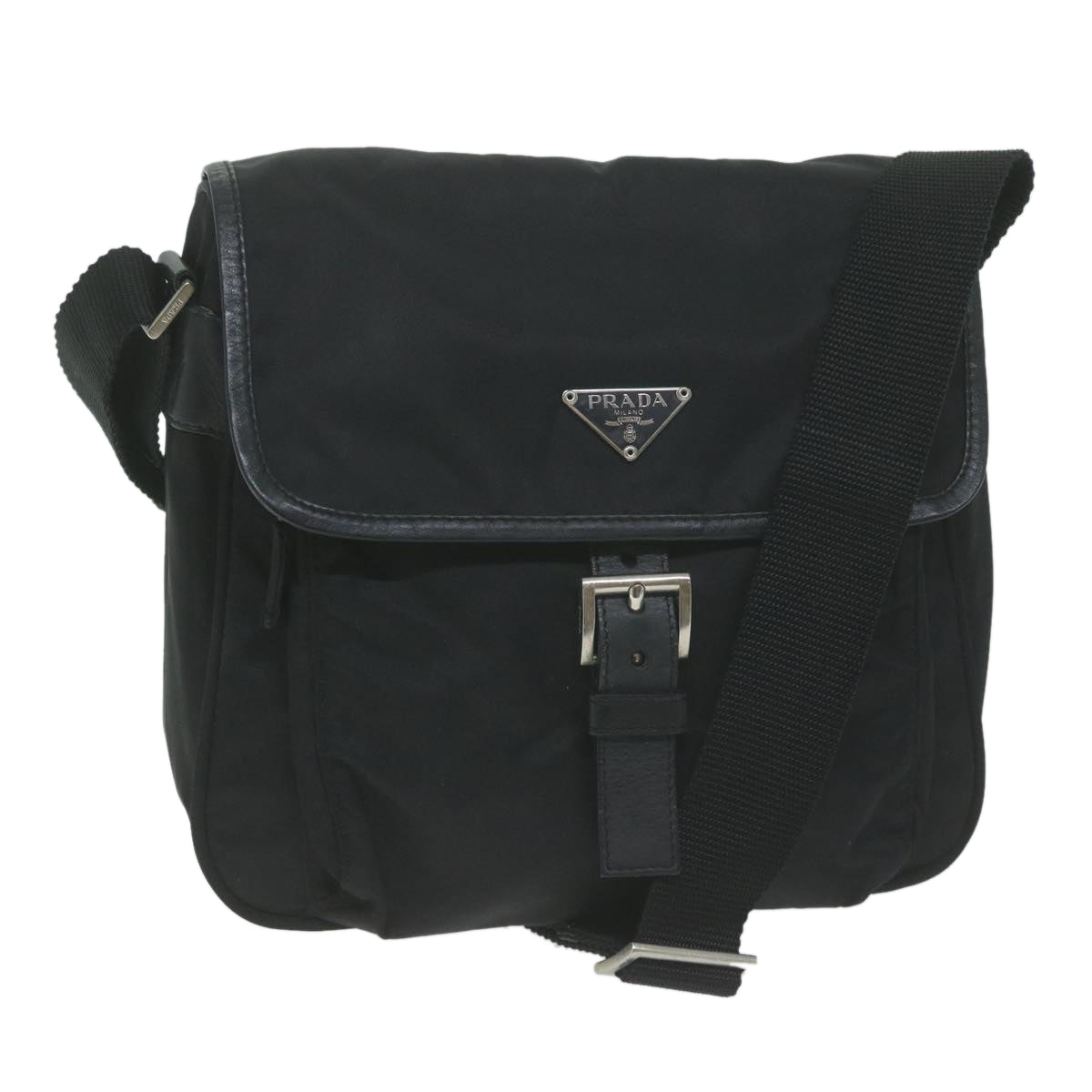 PRADA Shoulder Bag Nylon Black