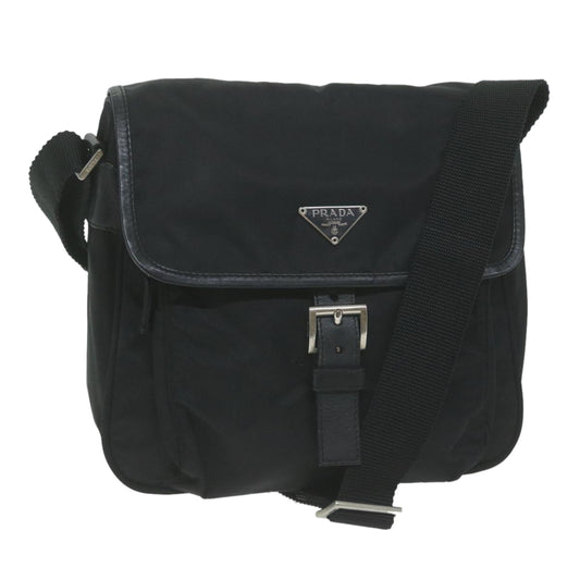 PRADA Shoulder Bag Nylon Black