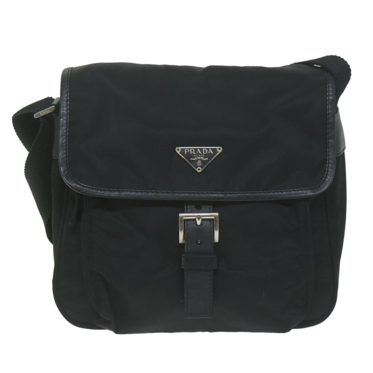 PRADA Shoulder Bag Nylon Black