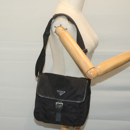 PRADA Shoulder Bag Nylon Black