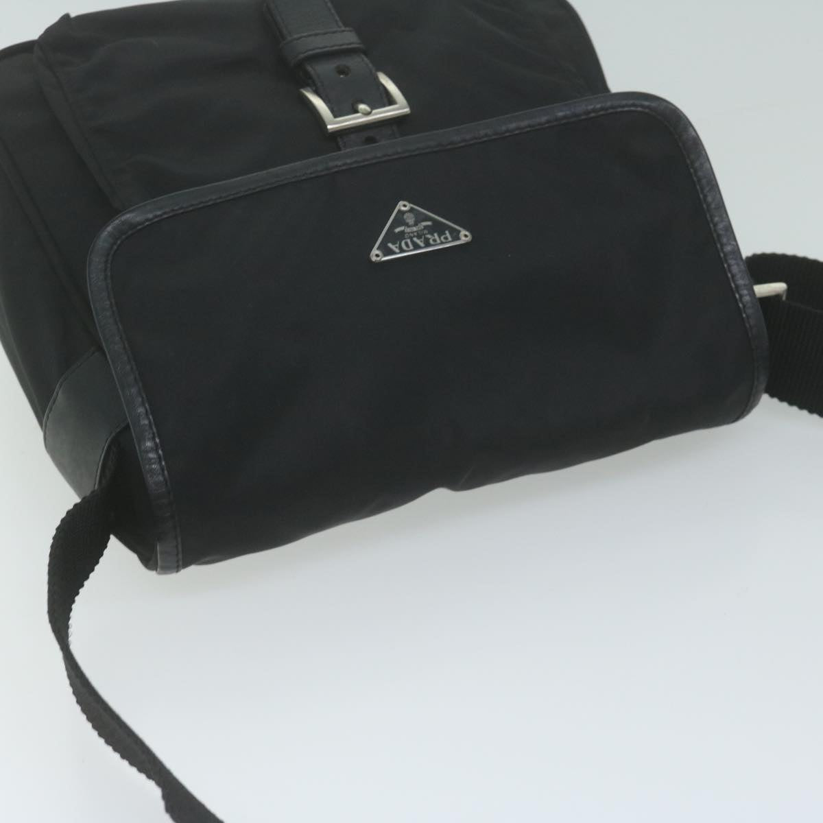 PRADA Shoulder Bag Nylon Black