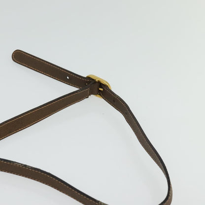 GUCCI GG Supreme Web Sherry Line Shoulder Bag PVC Beige