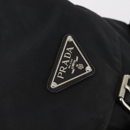 PRADA Backpack Nylon Black Silver