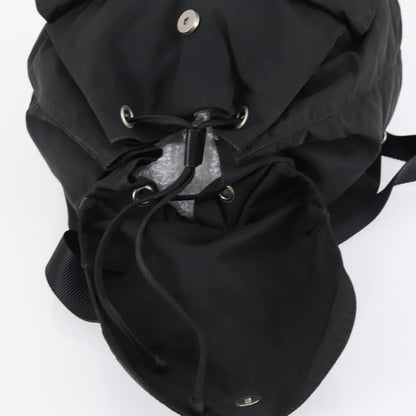PRADA Backpack Nylon Black Silver