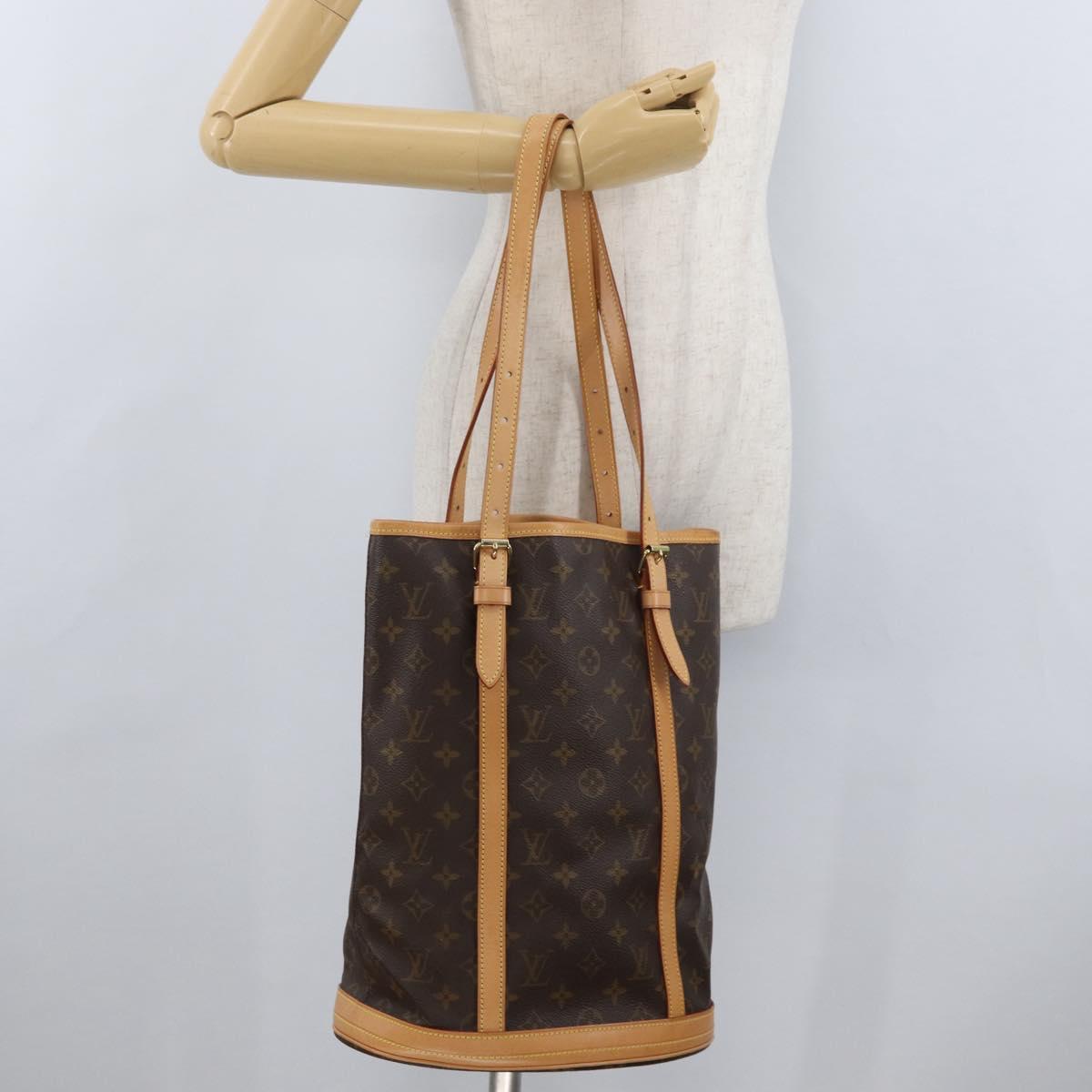LOUIS VUITTON Monogram Bucket GM Shoulder Bag (BSZ418)