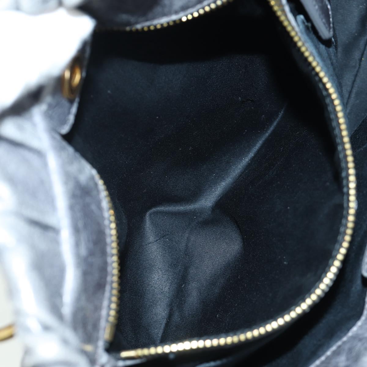 Miu Miu Hand Bag Leather 2way Gray Gold
