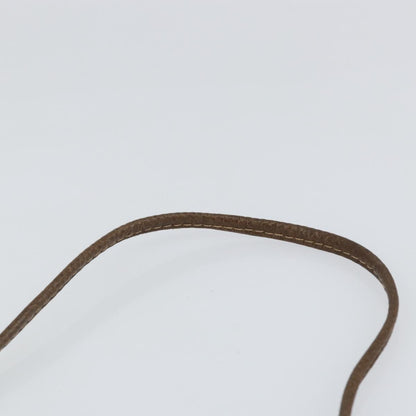 GUCCI GG Supreme Shoulder Bag PVC Leather Beige Gold