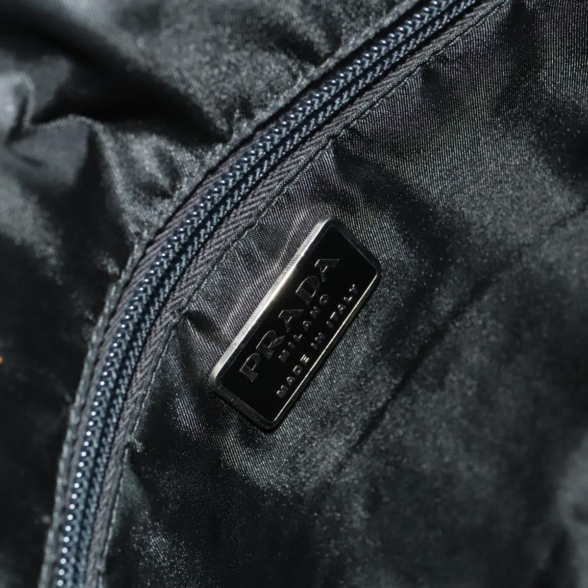 PRADA Rossa Luna Sports Body Bag Nylon Black Silver