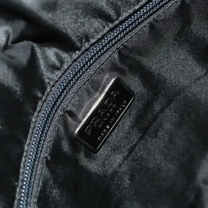 PRADA Rossa Luna Sports Body Bag Nylon Black Silver