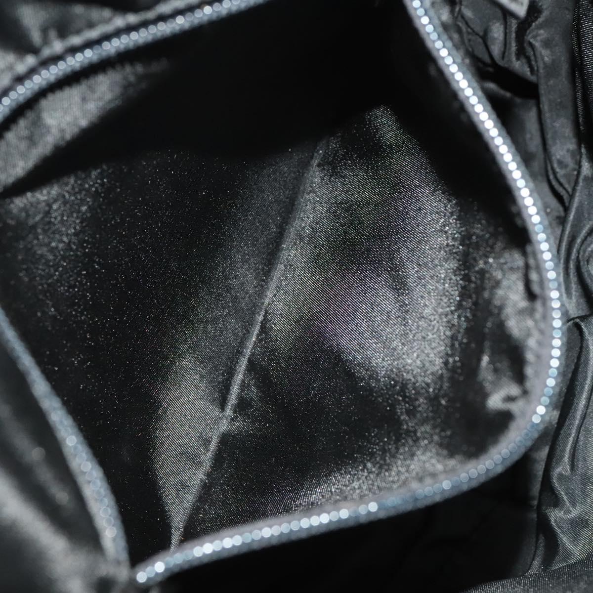 PRADA Rossa Luna Sports Body Bag Nylon Black Silver