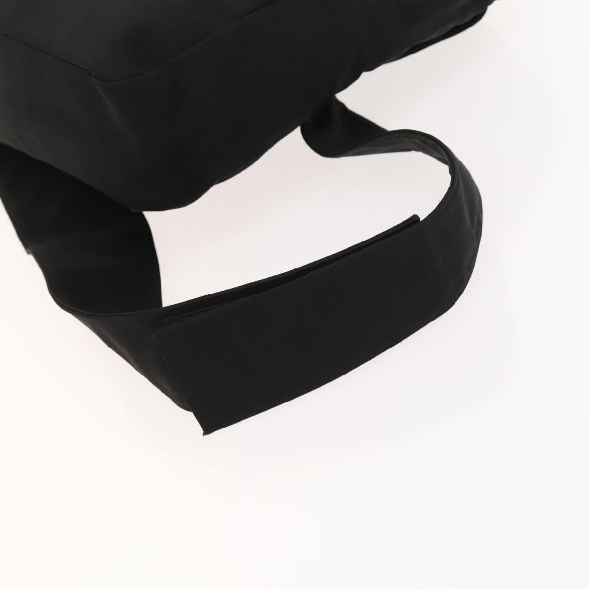 PRADA Rossa Luna Sports Body Bag Nylon Black Silver