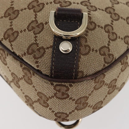 GUCCI GG Canvas Schultertasche Schwarz Gold 