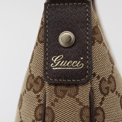 GUCCI GG Canvas Schultertasche Schwarz Gold 