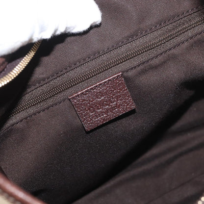 GUCCI GG Canvas Schultertasche Schwarz Gold 